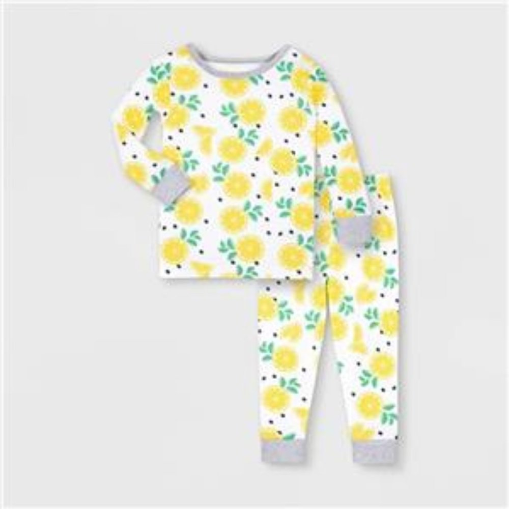 Lamaze Toddler Girls' 2pc Long Sleeve Organic Cotton Snug Fit Pajama Set